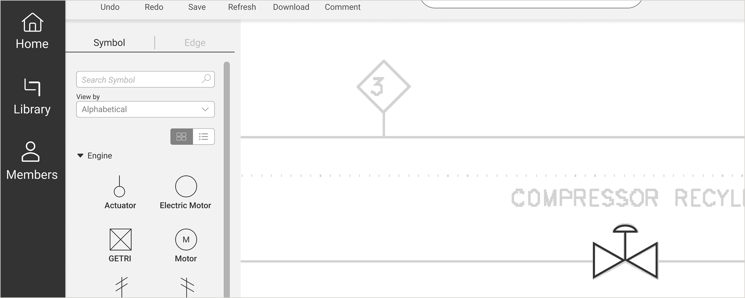 Redesigned symbol library